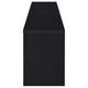 Rutvy TV St& Media Console with Open Shelves | Black Wood 78"