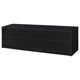 Rutvy TV St& Media Console with Open Shelves | Black Wood 78"