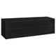 Rutvy TV St& Media Console with Open Shelves | Black Wood 78"