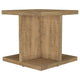 Chet Square End Table with Open Cube Base | Distressed Mango Wood 24"