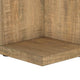 Chet Square End Table with Open Cube Base | Distressed Mango Wood 24"