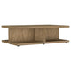 Chet Square Cocktail Coffee Table with Open Cube Base | Brown Wood 54"