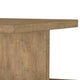 Chet Square Cocktail Coffee Table with Open Cube Base | Brown Wood 54"