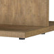Chet Square Cocktail Coffee Table with Open Cube Base | Brown Wood 54"