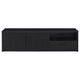 Marge TV St& Media Console with 2 Doors & Drawer | Black Wood 70"