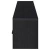 Marge TV St& Media Console with 2 Doors & Drawer | Black Wood 70"