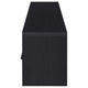 Marge TV St& Media Console with 2 Doors & Drawer | Black Wood 70"