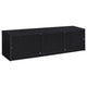 Marge TV St& Media Console with 2 Doors & Drawer | Black Wood 70"