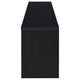 Winie TV St& Media Console | 2 Doors & Open Shelf | Black Wood 60"