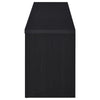 Winie TV St& Media Console | 2 Doors & Drawers | Black Wood 78"