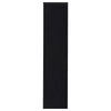 Winie Media Tower with Open Shelves & Cabinet | Black Wood 71"