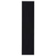 Winie Media Tower with Open Shelves & Cabinet | Black Wood 71"