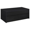 Knax Lift-Top Coffee Table with Hidden Storage & Drawers | Black Wood