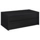 Knax Lift-Top Coffee Table with Hidden Storage & Drawers | Black Wood