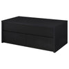 Knax Lift-Top Coffee Table with Hidden Storage & Drawers | Black Wood