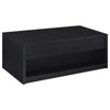 Knax Lift-Top Coffee Table with Hidden Storage & Drawers | Black Wood