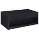 Knax Lift-Top Coffee Table with Hidden Storage & Drawers | Black Wood