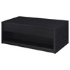 Knax Lift-Top Coffee Table with Hidden Storage & Drawers | Black Wood