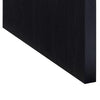 Maxy Rectangular Coffee Table with Slab-Style Base | Black Wood 54"
