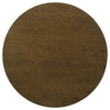 Clera Round Accent Side End Table with Open Shelf | Light Oak Wood 36"