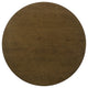 Clera Round Accent Side End Table with Open Shelf | Light Oak Wood 36"