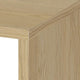 Kerra Square Side End Table | U-Shape Frame | Light Oak Wood 24"