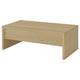 Kerra Lift-Top Coffee Table with Hidden Storage | Light Oak Wood 47"