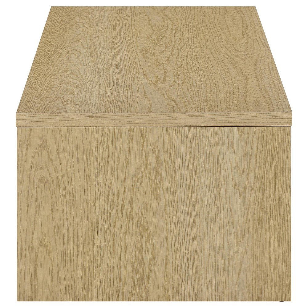 Kerra Lift-Top Coffee Table with Hidden Storage | Light Oak Wood 47"