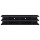 Carie TV St& Media Console | 2-Tier Open Shelves | Black Wood 78"