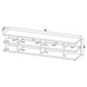 Carie TV St& Media Console | 2-Tier Open Shelves | Brown Wood 78"