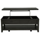 Ayne Lift-Top Coffee Table | Storage & Casters | Distressed Java Wood 48"