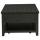 Ayne Lift-Top Coffee Table | Storage & Casters | Distressed Java Wood 48"