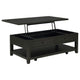 Ayne Lift-Top Coffee Table | Storage & Casters | Distressed Java Wood 48"