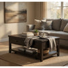 Ayne Lift-Top Coffee Table | Storage & Casters | Distressed Java Wood 48"