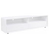 Siena TV St& Media Console with 2 Drawers | White High Gloss Wood 71"