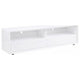 Siena TV St& Media Console with 2 Drawers | White High Gloss Wood 71"