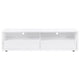 Siena TV St& Media Console with 2 Drawers | White High Gloss Wood 71"
