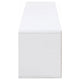 Siena TV St& Media Console with 2 Drawers | White High Gloss Wood 71"