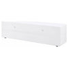 Siena TV St& Media Console with 2 Drawers | White High Gloss Wood 71"