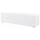 Siena TV St& Media Console with 2 Drawers | White High Gloss Wood 71"