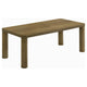 Givy Cocktail Coffee Table | Pillar-Style Legs | Brown Oak Wood 47"