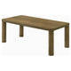 Givy Cocktail Coffee Table | Pillar-Style Legs | Brown Oak Wood 47"