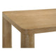 Givy Cocktail Coffee Table | Pillar-Style Legs | Light Oak Wood 47"