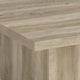 Darla Square Coffee Table with Block Style Base | Brown Wood 36"
