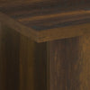 Darla Square Side-End Table with Block Style Base | Brown Wood 24"