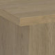 Darla Square Side-End Table | Block-Like Base | Latte Brown Wood 24"