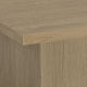 Darla Square Cocktail Coffee Table | Pedestal Base | Brown Wood 36"