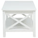 Yuzie Lift-Top Coffee Table with Hidden Storage and Shelf | White Wood 44"