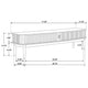 Elora TV St& Media Console with Reeded Doors | Brown Rubberwood 71"