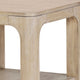 Pira Square Side-End Table | Open Shelf | Distressed Brown Wood 22"